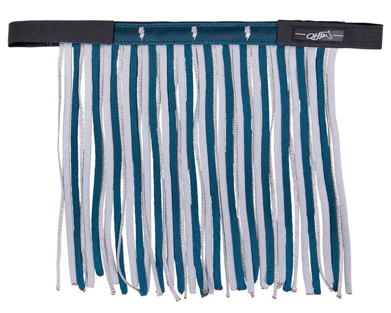 QHP Thunderbolt Anti-Fly Fringe in Lagoon Blue